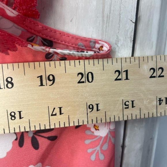 No Boundaries Pink Ruffled Cap Sleeve Blouse size XL - Picture 6 of 11